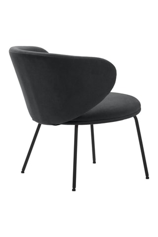 Fauteuil - Gris foncé - Revêtement en tissu