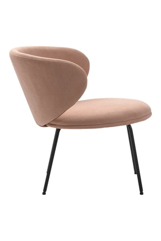 Fauteuil - Rose clair - Revêtement en tissu