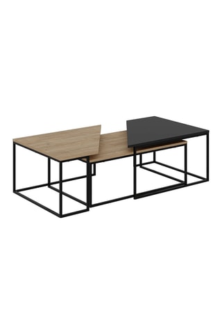 3 tables basses - 110 x 42 x 70 cm / 96 x 34,8 x 60 cm