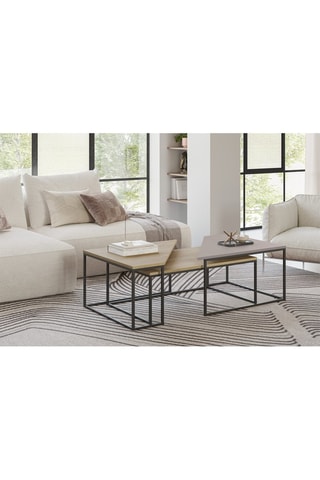 3 tables basses - 110 x 42 x 70 cm / 96 x 41,8 x 60 cm