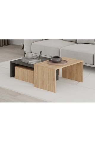 3 tables gigognes - 80 x 40,5 x 50 cm