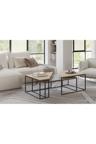 3 tables basses - 110 x 42 x 70 cm/96 x 41,8 x 60 cm