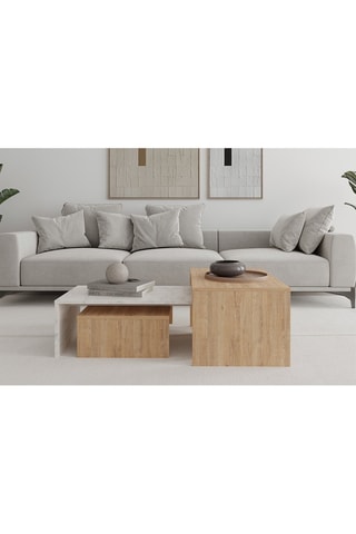 3 tables gigognes - 80 x 40,5 x 50 cm