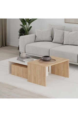 3 tables gigognes - 80 x 40,5 x 50 cm