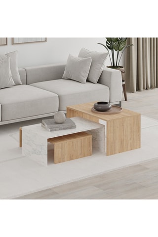 3 tables gigognes - 80 x 40,5 x 50 cm