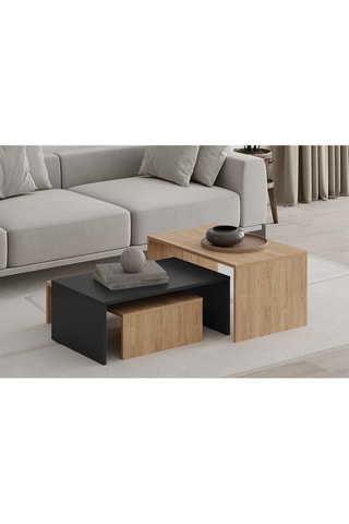 3 tables gigognes - 80 x 40,5 x 50 cm