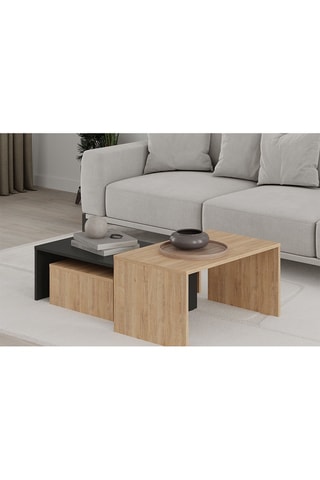 3 tables gigognes - 80 x 40,5 x 50 cm