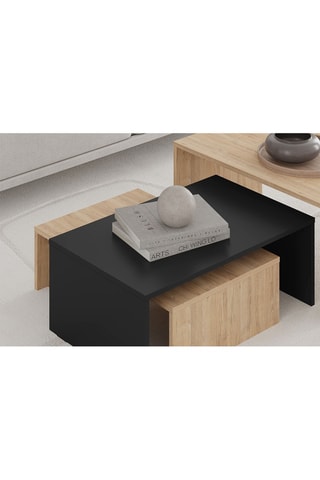 3 tables gigognes - 80 x 40,5 x 50 cm