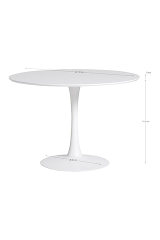 Table à manger - 110 x 75 x 110 cm