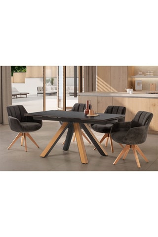 Table extensible en céramique - 160/240 x 76 x 90 cm