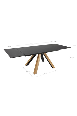Table extensible en céramique - 160/240 x 76 x 90 cm
