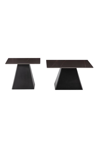 2 tables basses gigognes - 80 x 43 x 80/60 x 48 x 60 cm