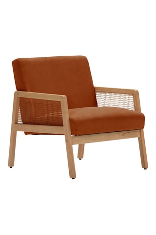 Fauteuil - Brique - Revêtement en tissu