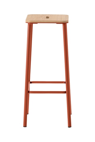 2 tabourets en bois de chêne - 65 x 36 x 30 cm