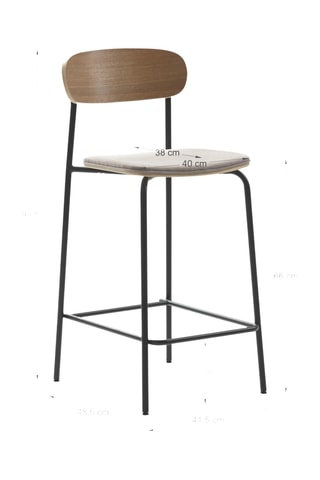 2 tabourets de bar - 94,5 x 48,5 x 41,5 cm