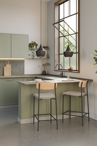 2 tabourets de bar - 94,5 x 48,5 x 41,5 cm