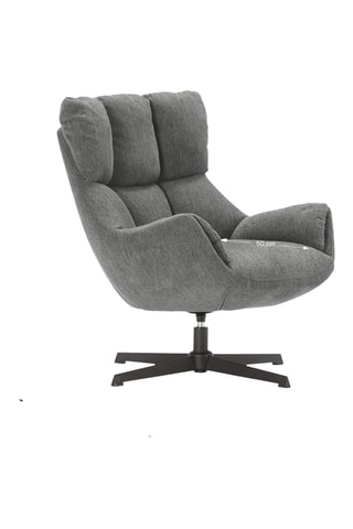 Fauteuil - Gris - Revêtement en tissu