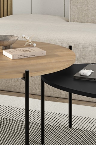 2 tables basses - 112,5 x 83,5 x 45,6/39,6 cm