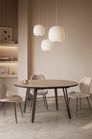 Table à manger - 120 x 120 x 72 cm