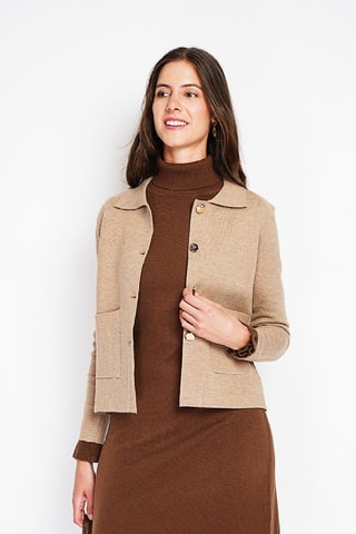 Casaco oversized - Bege