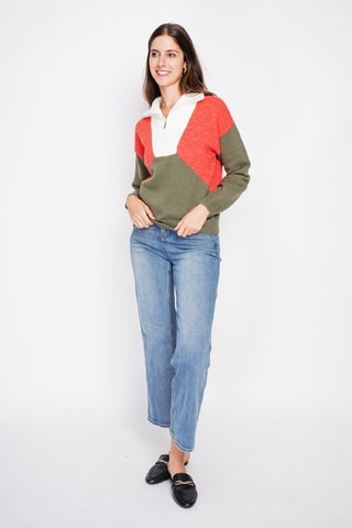 Maglia oversize  - Kaki