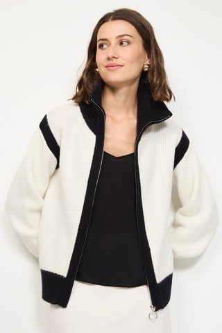 Cardigan  - Bianco e nero