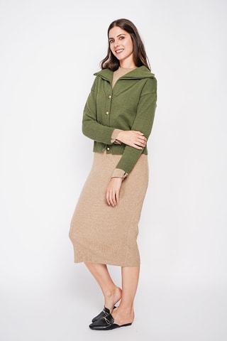 Cardigan oversize  - Kaki