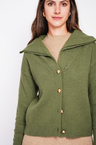 Cardigan oversize  - Kaki