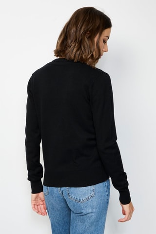 Casaco de malha e camisola - Preto