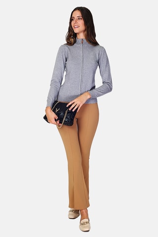 Cardigan in cashmere - Grigio