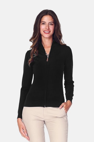 Cardigan in cashmere - Nero