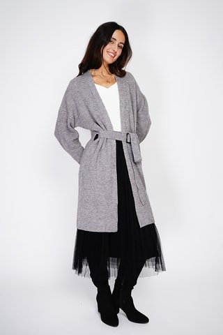 Cardigan lungo  - Grigio