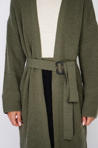 Cardigan lungo  - Kaki