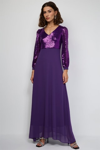 Vestido comprido - Violeta
