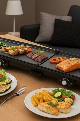 Plancha Teppanyaki plegable - 70 x 23 cm