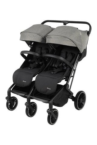 Silla de paseo doble GoTwice - Gris