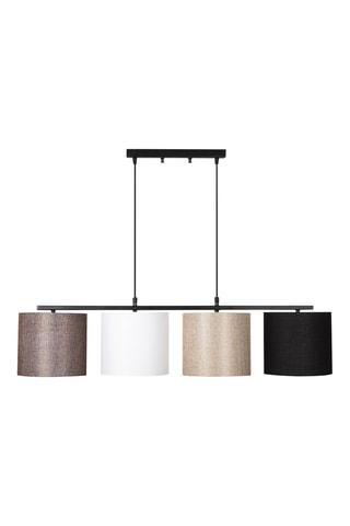 Lámpara de techo Valiz - Negro y beige - 4 x 100 W