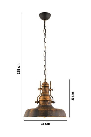 Lámpara de techo RT-7 - Dorado