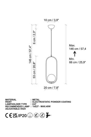 Lámpara de techo Mudoni - Dorado y negro