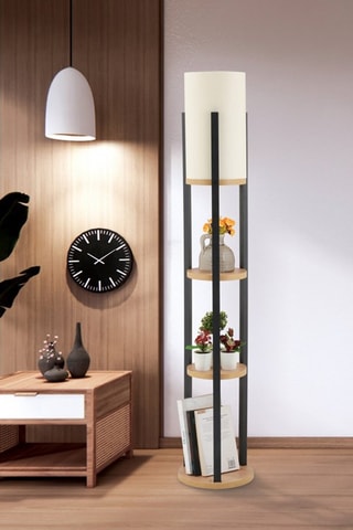 Lampadaire Circle Nora - Noir