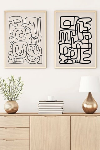 2 cuadros de madera maciza Huhu184