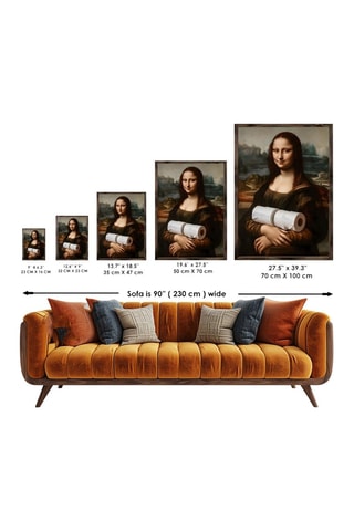 Cuadro "Gioconda" Leonardo da Vinci - 35 x 47 cm