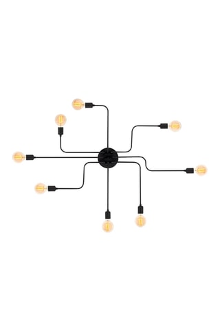 Plafón Truva - Negro - 8 x 40 W