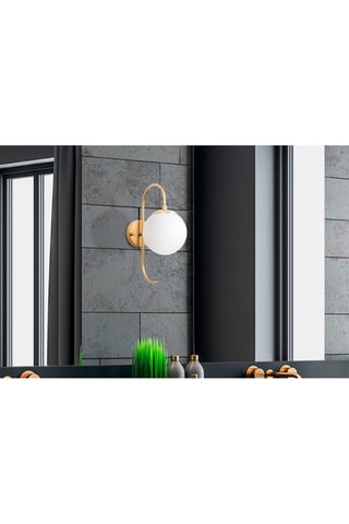 Applique murale Jewel - Doré et blanc - 15 W