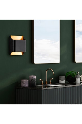 Applique murale Bera - Noir - 2 x 10 W