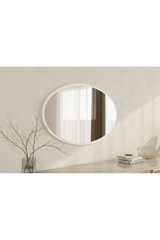 Miroir - 90 x 60 x 2,2 cm - Blanc
