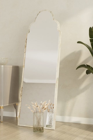 Miroir - 50 x 160 x 2,2 cm - Imitation marbre