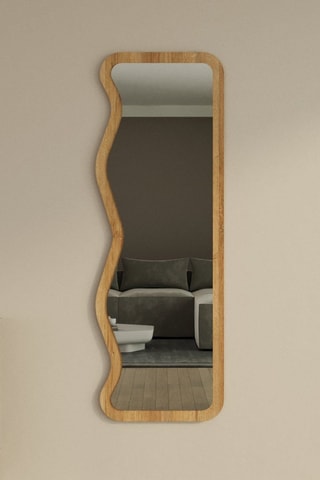 Miroir - 50 x 160 x 2,2 cm - Imitation bois