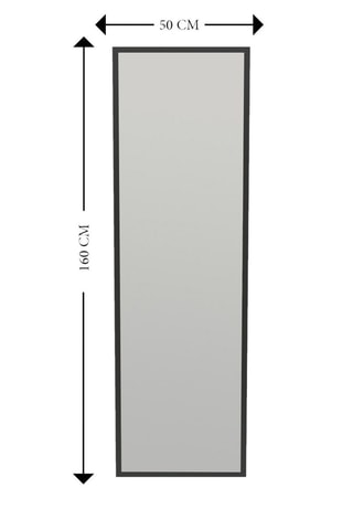 Miroir - 50 x 160 x 2,2 cm - Noir