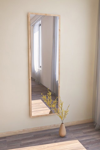 Miroir - 50 x 160 x 2,2 cm - Imitation bois